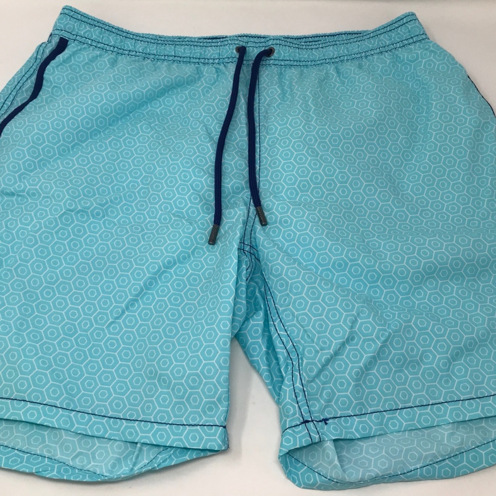 Mr. Swim Nylon Turquoise Swim Trunks Board Shorts
